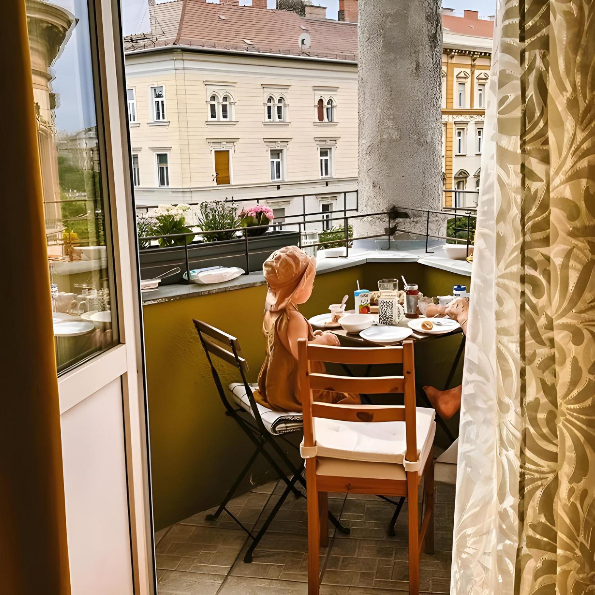 Saffron Apartment City Center Panoramic Balcony Budapest Exterior foto